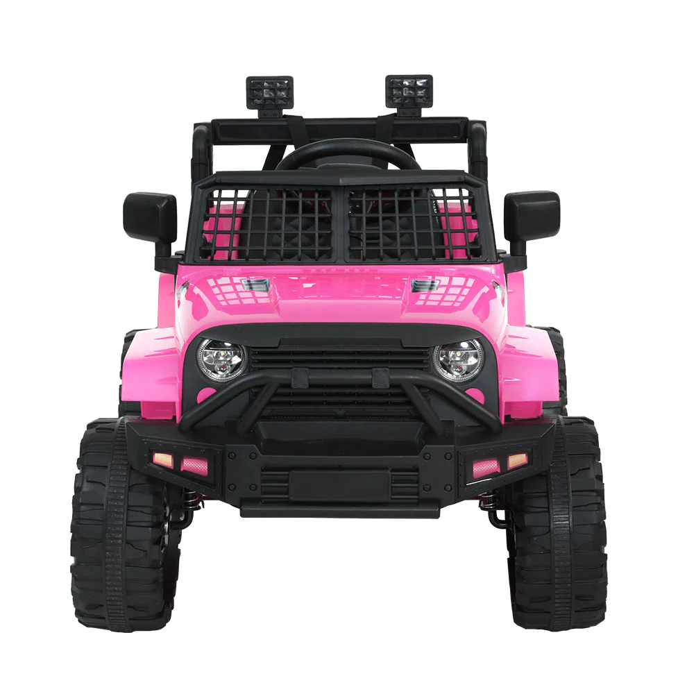 Kids Electric Ride On Car Jeep Toy Cars Remote 12V - Pink - Nurns