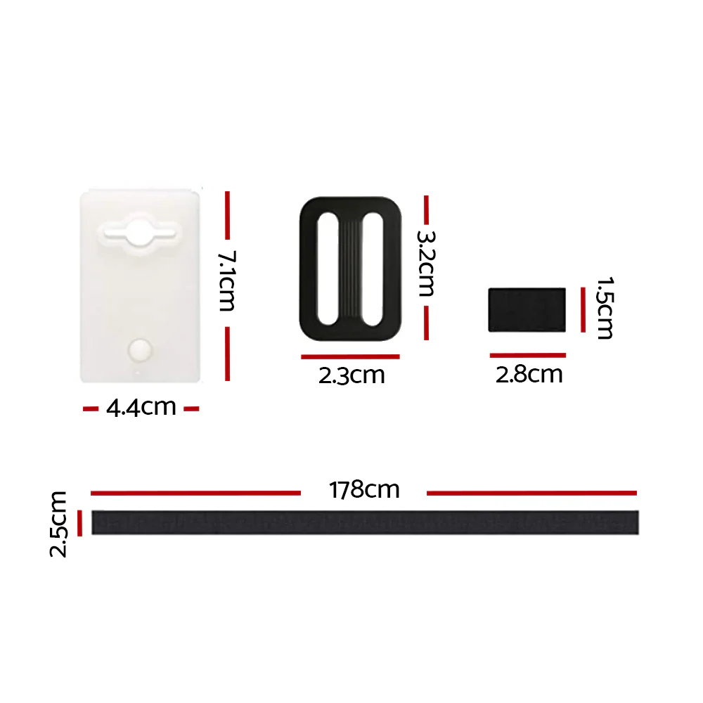 Pool Cover Roller Attachment Straps Kit 8-pieces for Swimming Solar Pool - Nurns