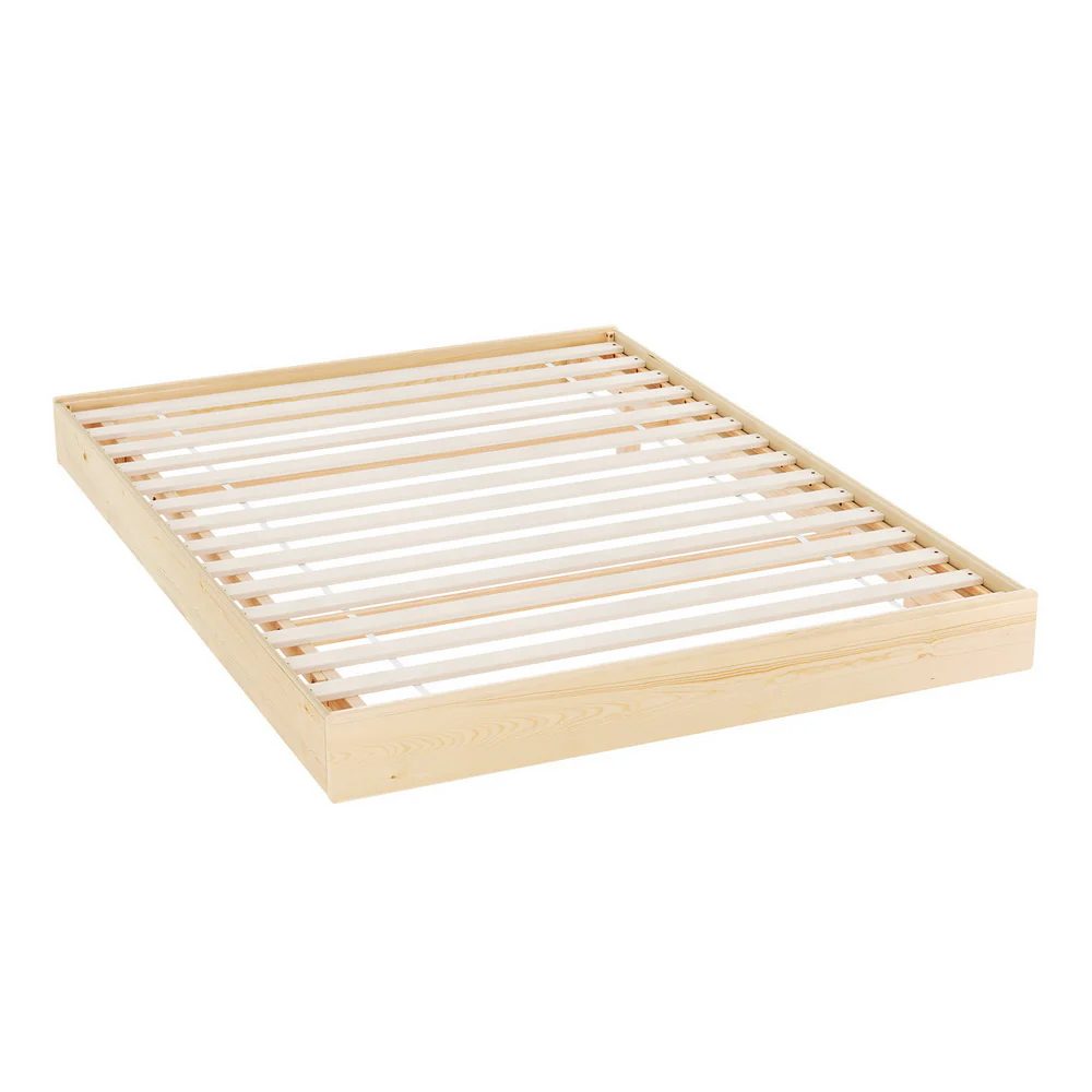 Lily Bed Frame Floating Wooden Base Platform - Timber Double - Nurns