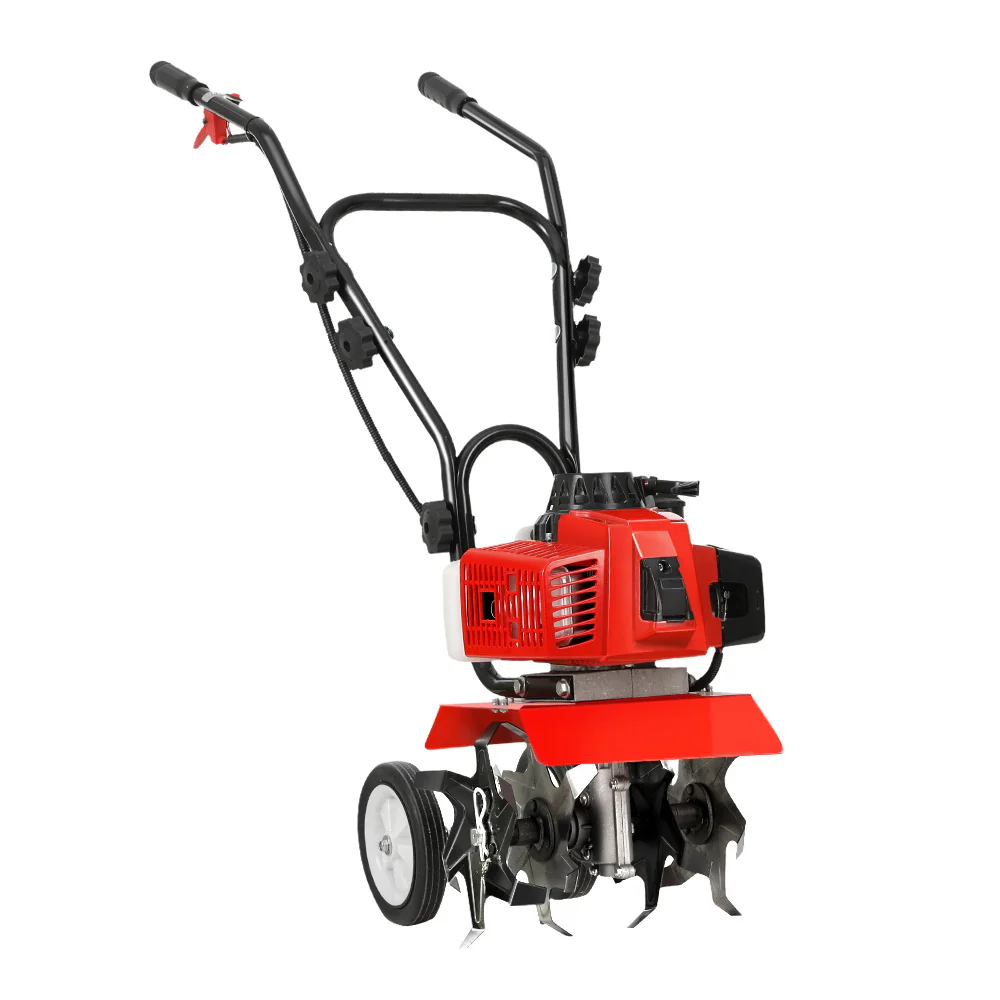 88CC Tiller Garden Cultivator Rototiller 6 Blades Soil Plower Rotary Hoe - Nurns