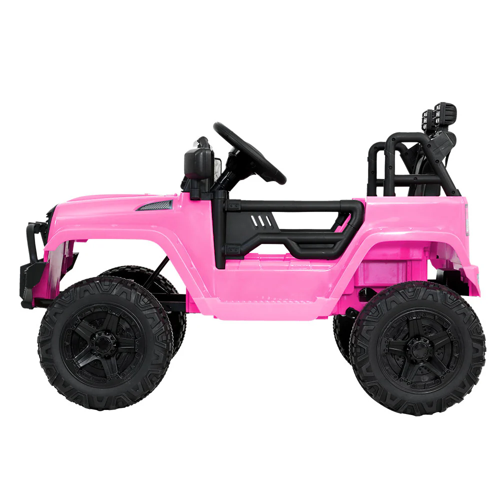 Kids Electric Ride On Car Jeep Toy Cars Remote 12V - Pink - Nurns