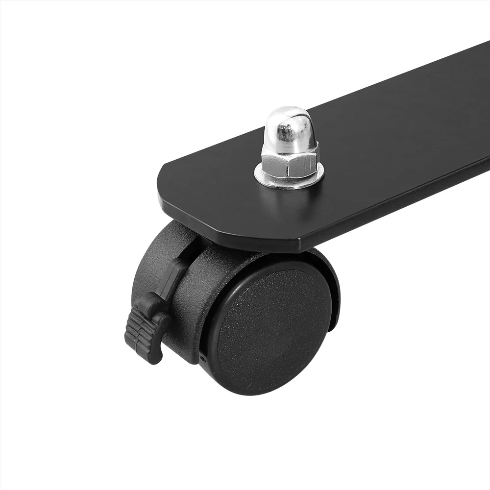 6 Panel Room Divider Screen 323cm Wheel Fabric - Black - Nurns