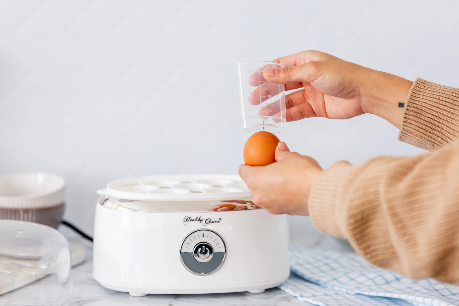 Electric Egg Steamer, Fits 7 Eggs & Cooked Perfectly - Nurns