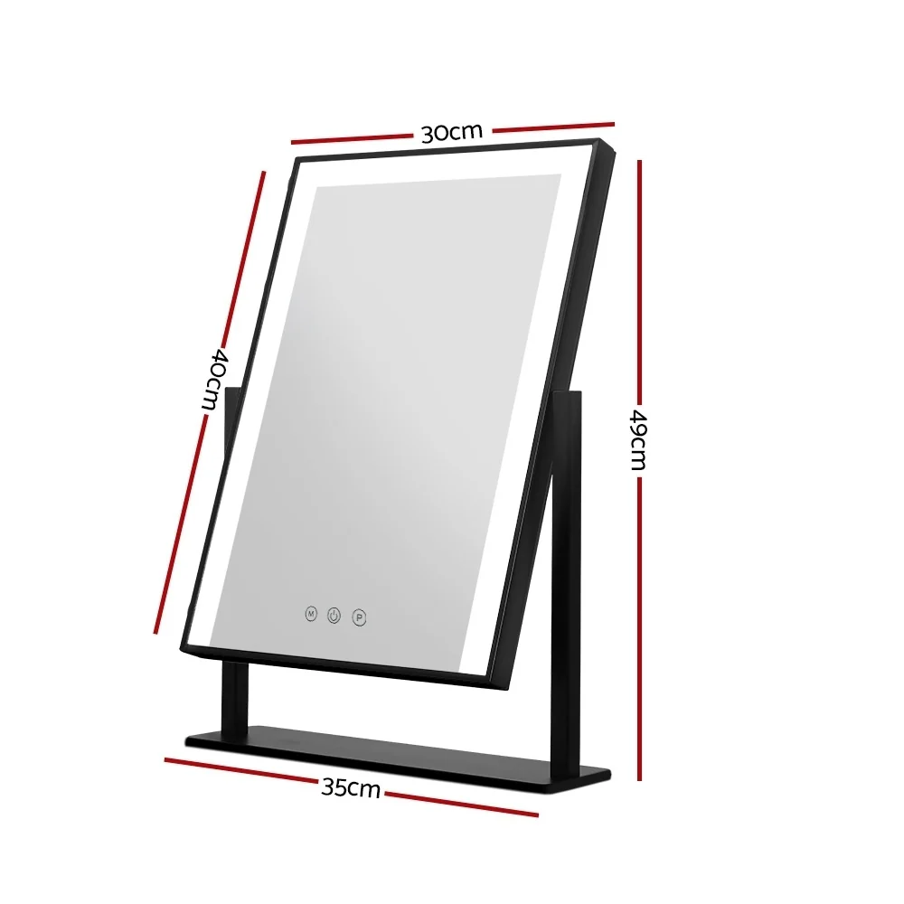 Hollywood Makeup Mirror With Light LED Strip Standing Tabletop Vanity - Nurns