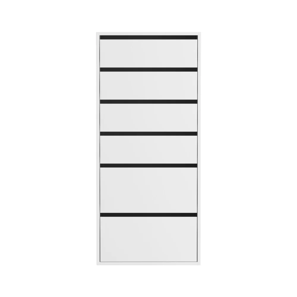 Artiss 6 Chest of Drawers Dresser Tallboy - White - Nurns