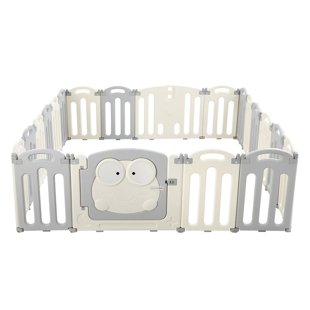 Baby Playpen 20 Panels Foldable Toddler Fence Safety Play Activity Centre - Nurns