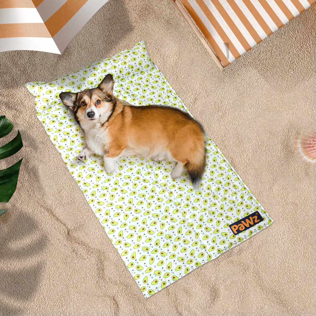 MEDIUM Dog Beds Pet Cooling Mat Gel Non-Toxic - Yellow - Nurns