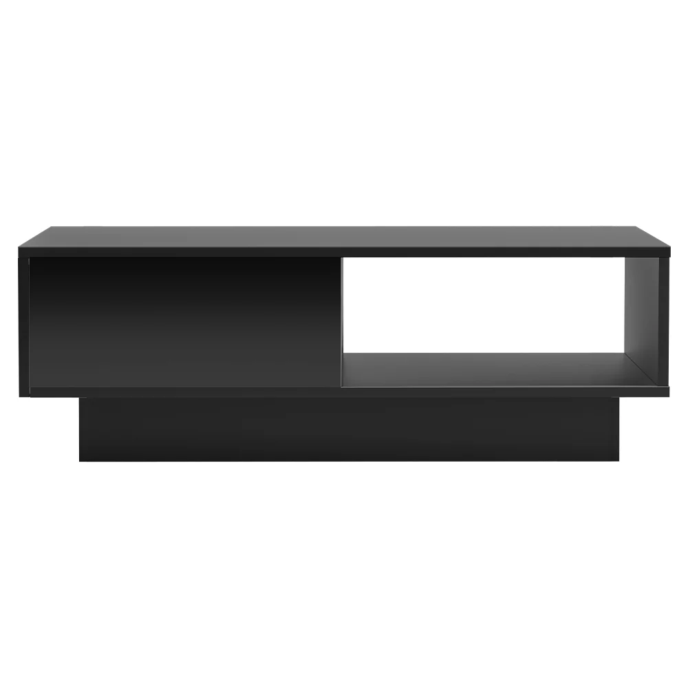 Ianthe LED Lights Coffee Table - Black - Nurns