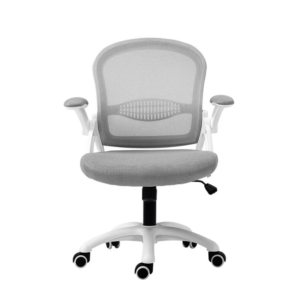 Artiss Mesh Office Chair Mid Back Grey - Nurns