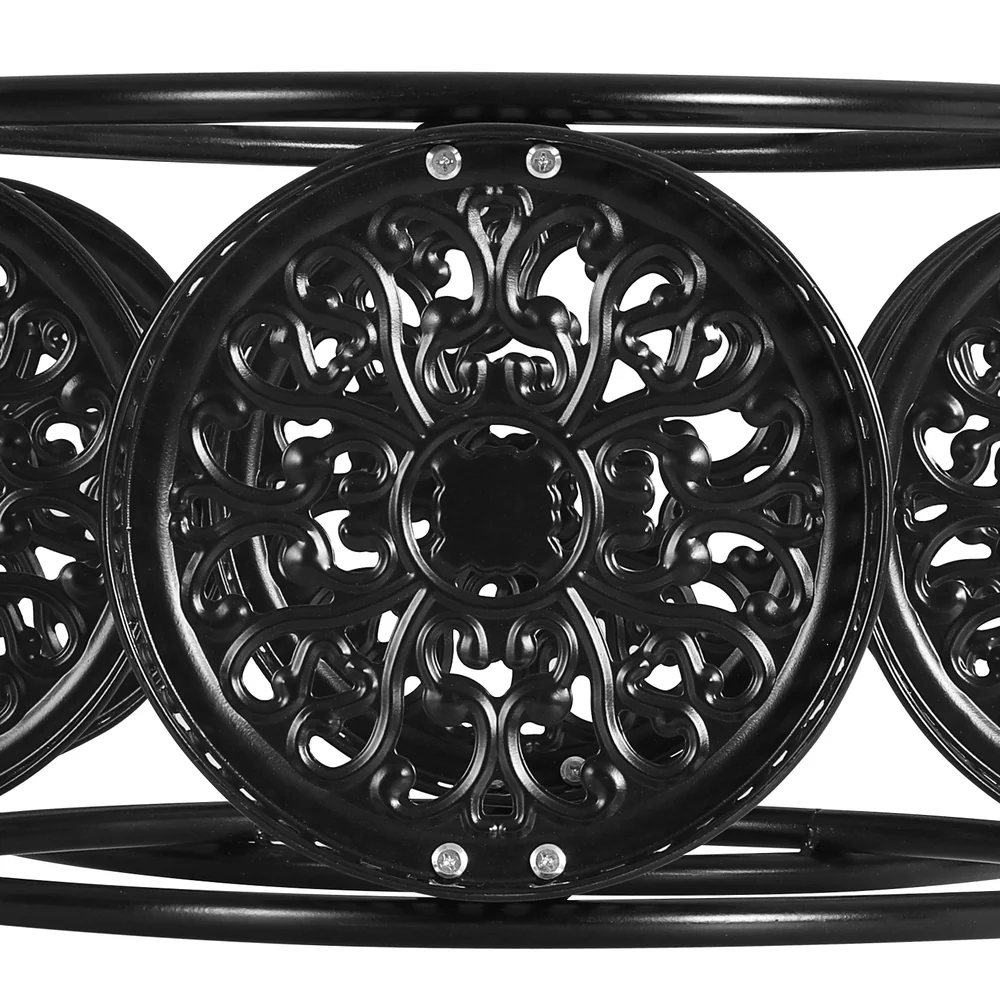 Plant Stand 6 Tier Metal Flower Pot Rack Wheels - Nurns