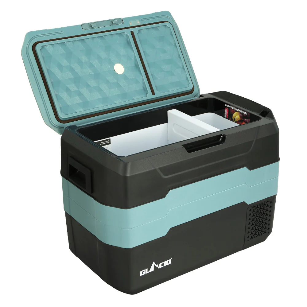 Glacio 40L Portable Fridge Freezer Fridges Cooler Camping 12V/24V/240V Caravan - Nurns