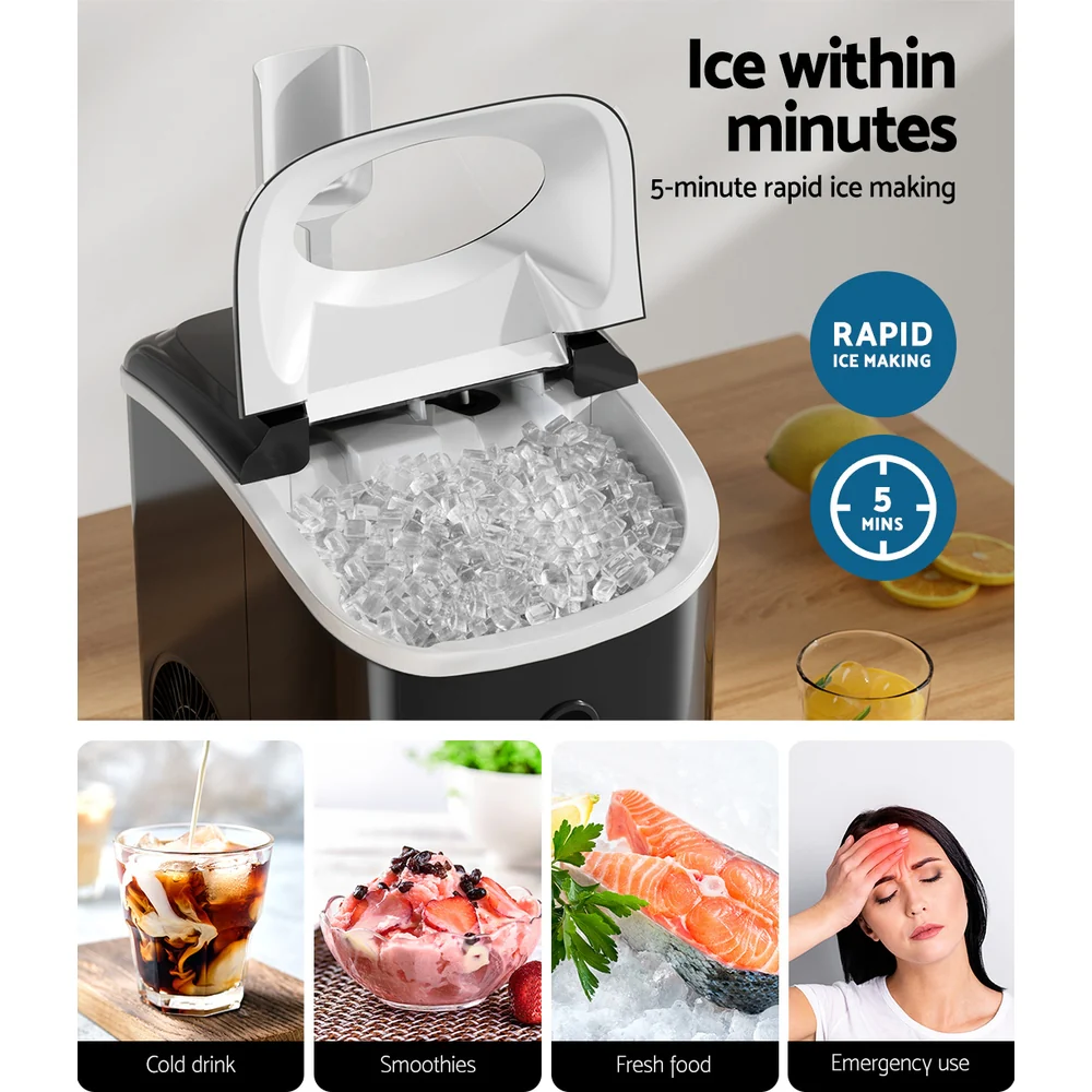 Devanti 15kg Nugget Ice Maker Machine - Nurns