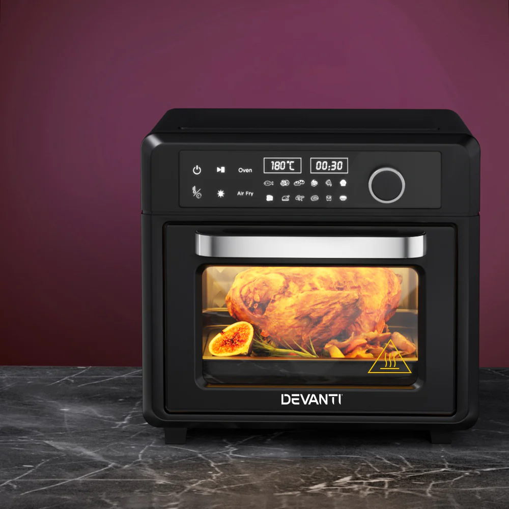 Devanti Air Fryer 20L LCD Fryers Oven - Nurns