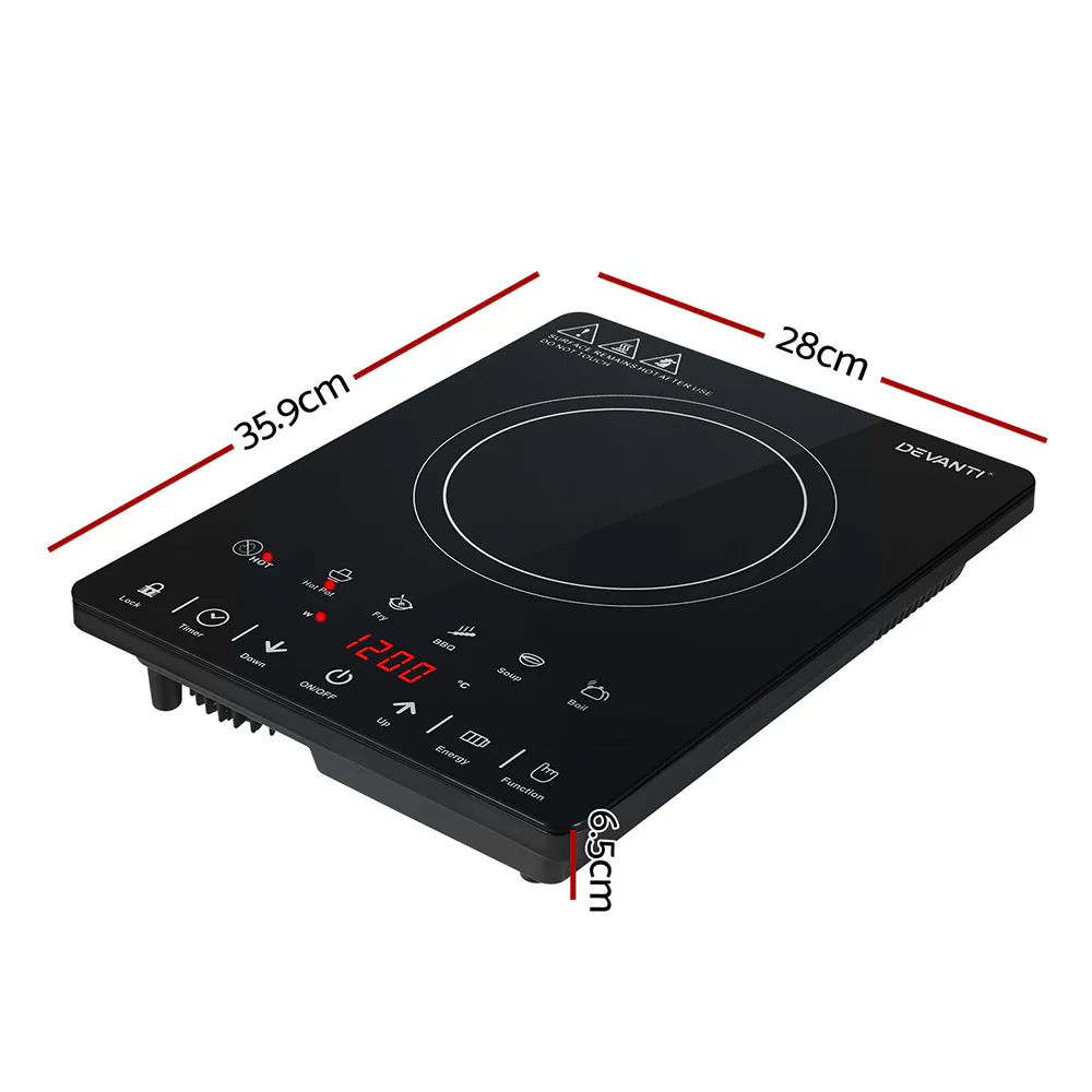 Devanti Electric Ceramic Cooktop 30cm - Nurns