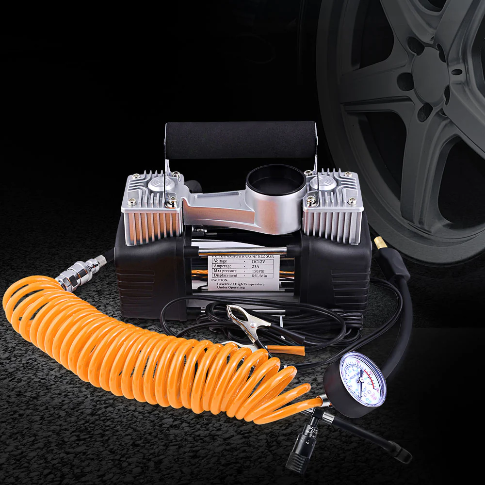 85L/min 12V Portable Air Compressor - Nurns