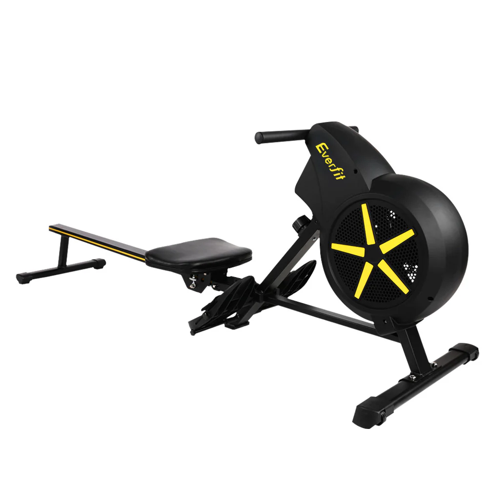 Everfit Rowing Machine Air Rower Exercise Fitness Gym Home Cardio - Nurns
