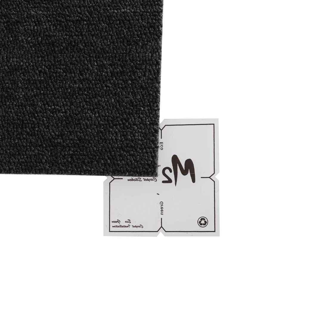 Roxine Set of 20 50x50 Carpet Tiles Box Heavy Commercial Retail Office Premium Flooring - Black - Nurns