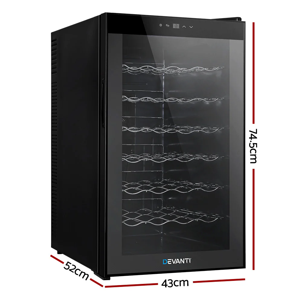 Devanti Wine Fridge Cooler 28 Bottles - Nurns