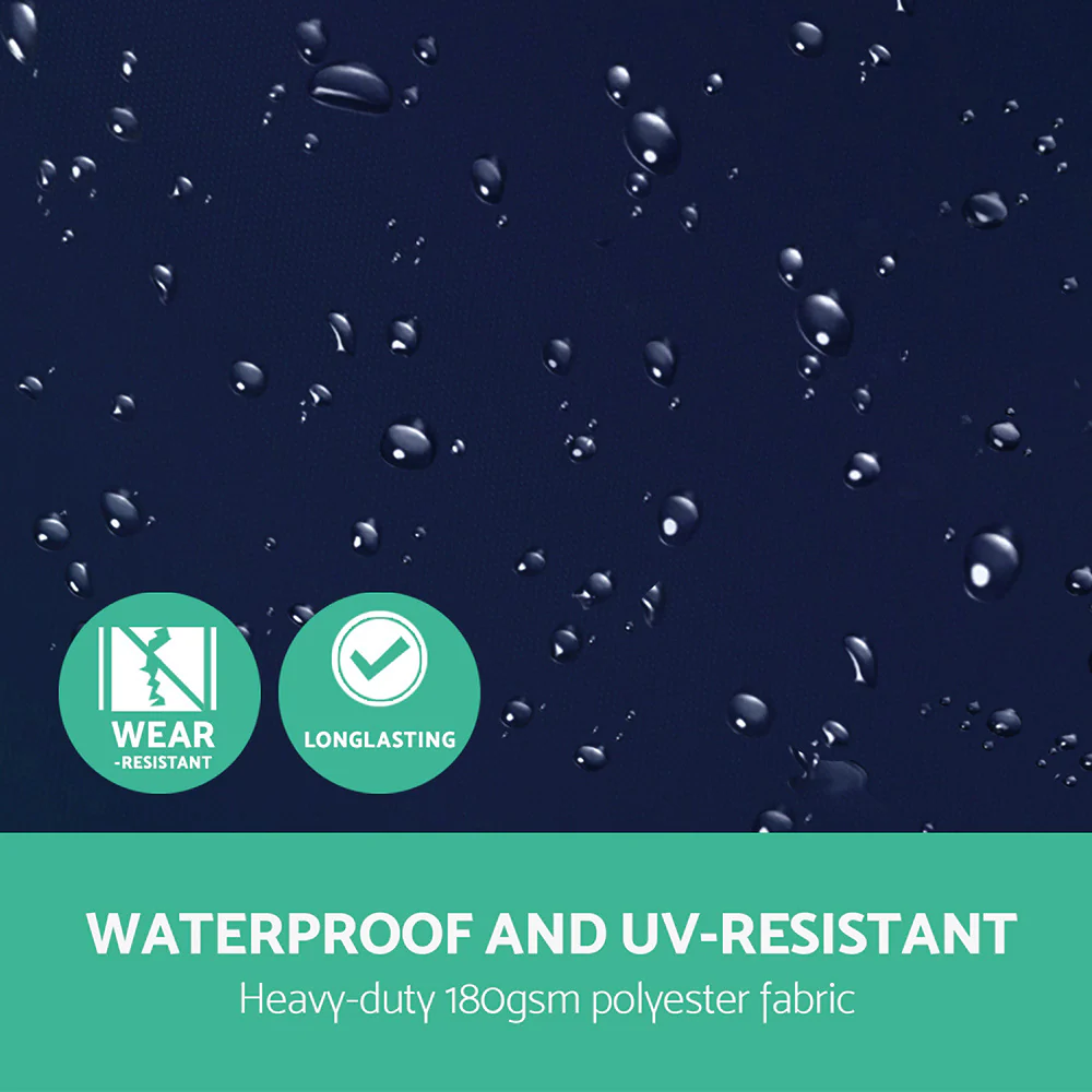 Instahut 3m Outdoor Umbrella Cantilever Garden Beach Patio Navy - Nurns