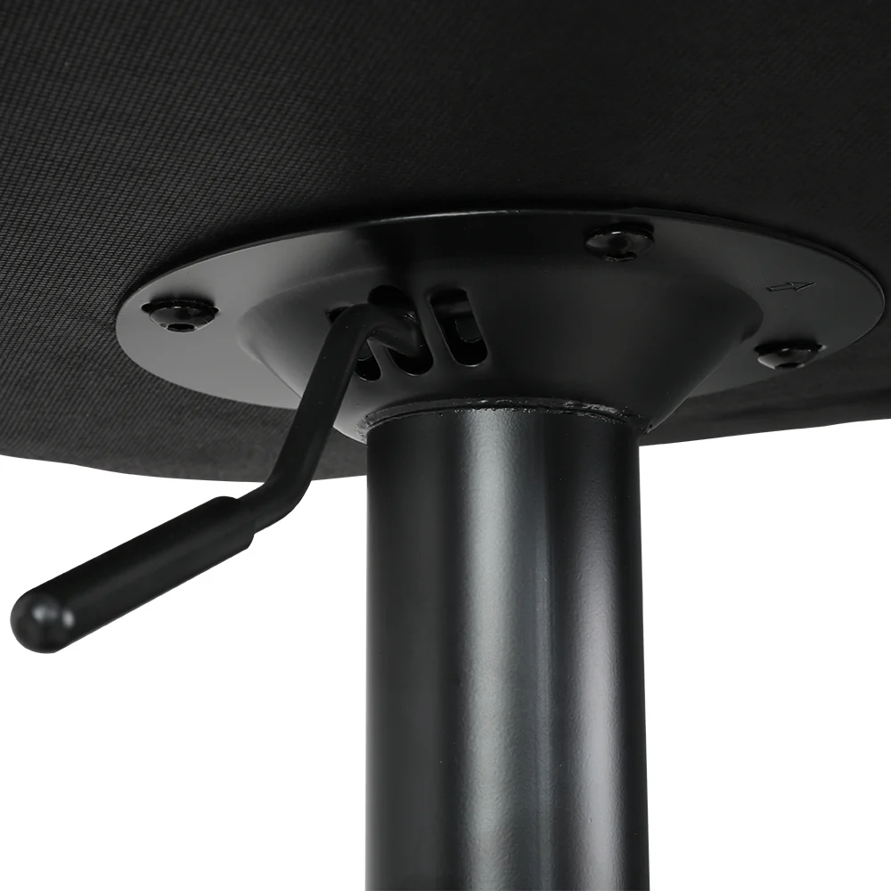 Set of 2 Karachi Bar Stools Kitchen Swivel Gas Lift Chairs - Brown - Nurns