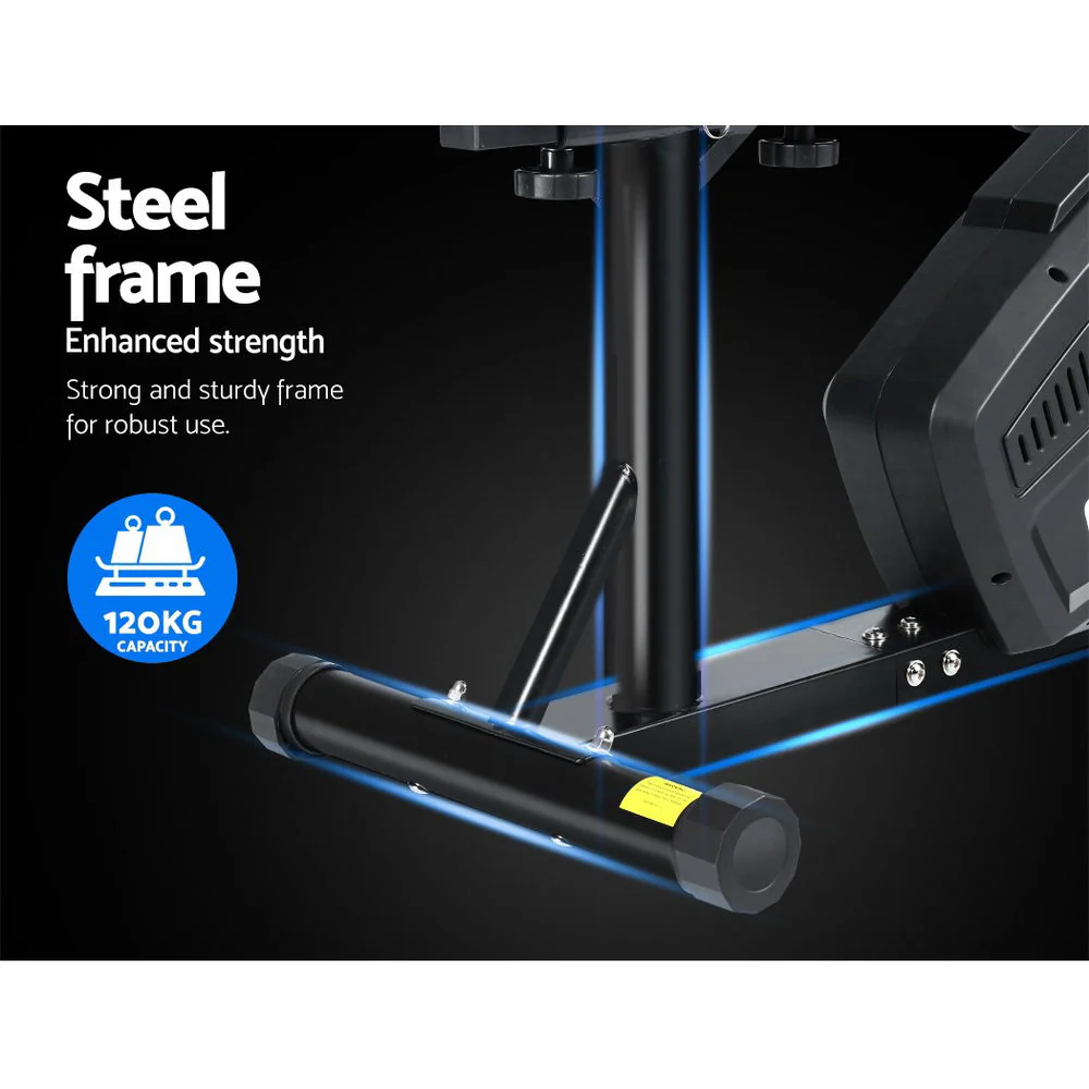 Everfit Exercise Bike Magnetic Recumbent Indoor Cycling Home Gym Cardio 8 Level - Nurns