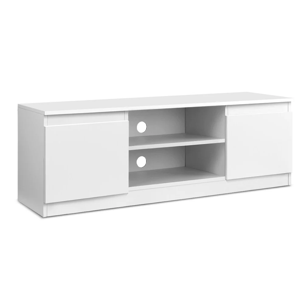 Dyre 120cm TV Entertainment Unit - White - White - Nurns