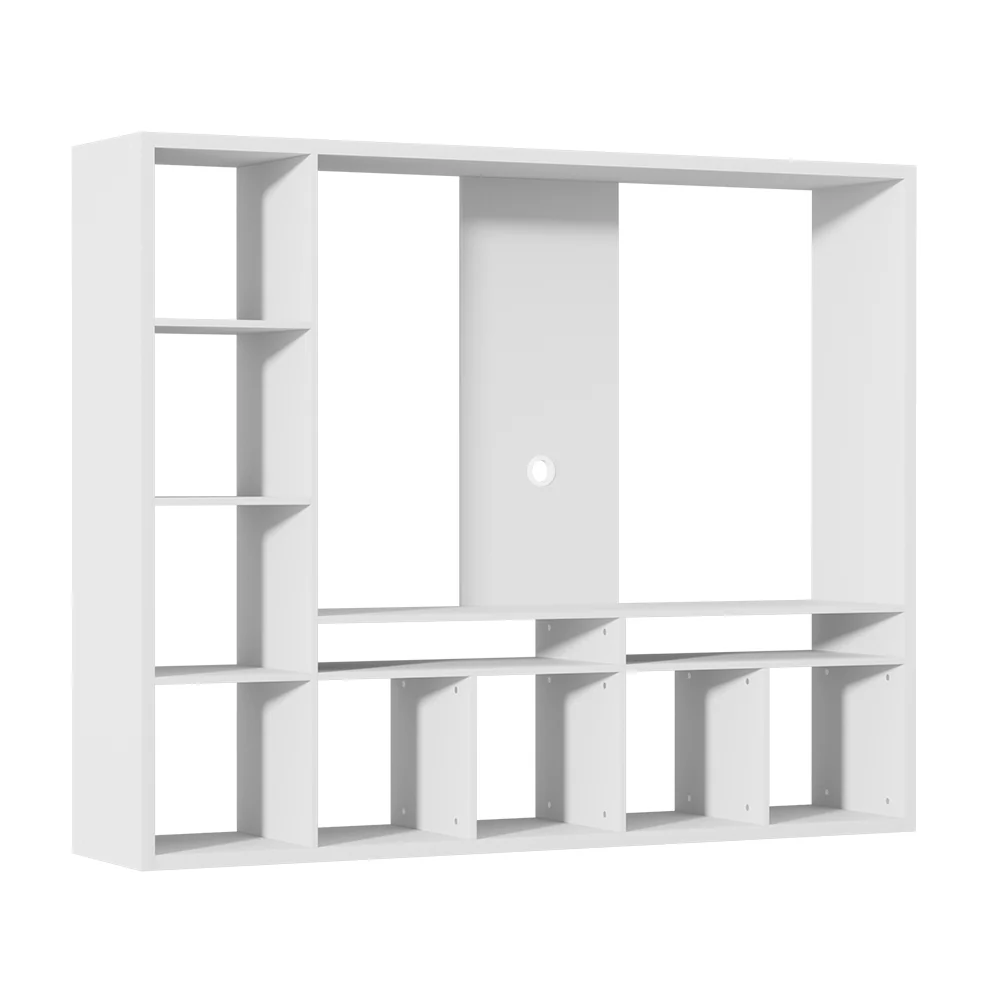 Bertram 183cm Entertainment Center Unit TV Stand TV Cabinet Open Shelves - White - Nurns