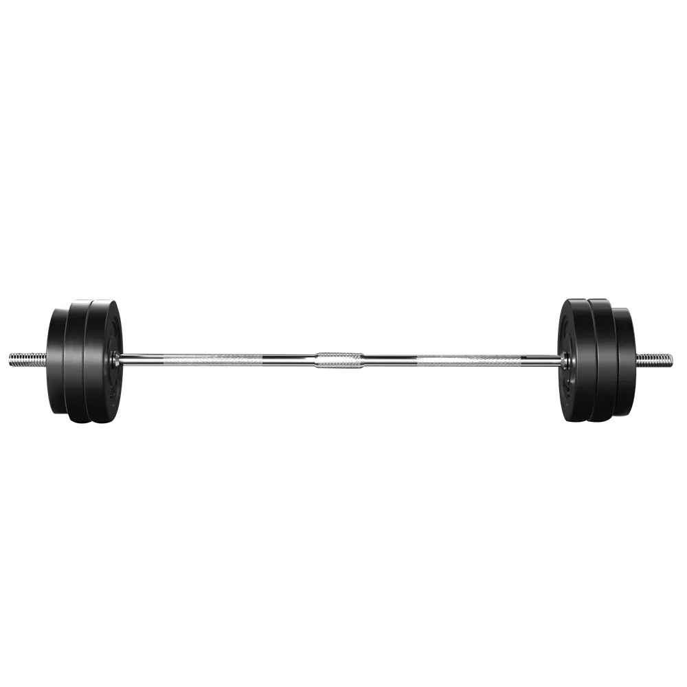 Everfit 58kg Barbell Set Weight Plates Bar Lifting Bench 168cm - Nurns