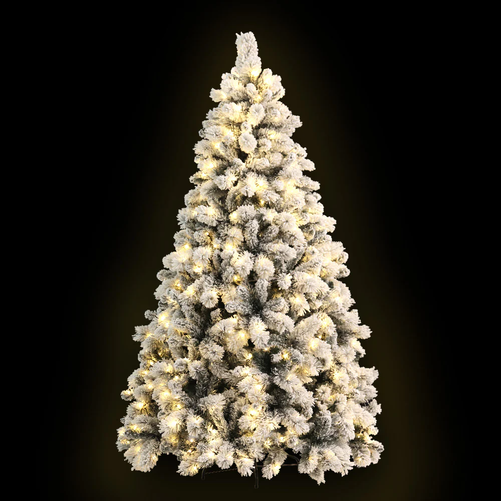 7ft 2.1m 500 Tips Christmas Tree xmas Tree Snowy Tips - Nurns