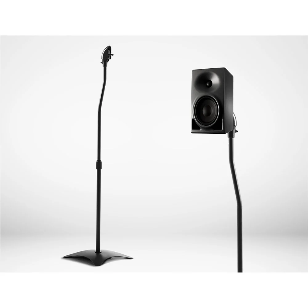 Set of 2 112CM Surround Sound Speaker Stand - Black - Nurns