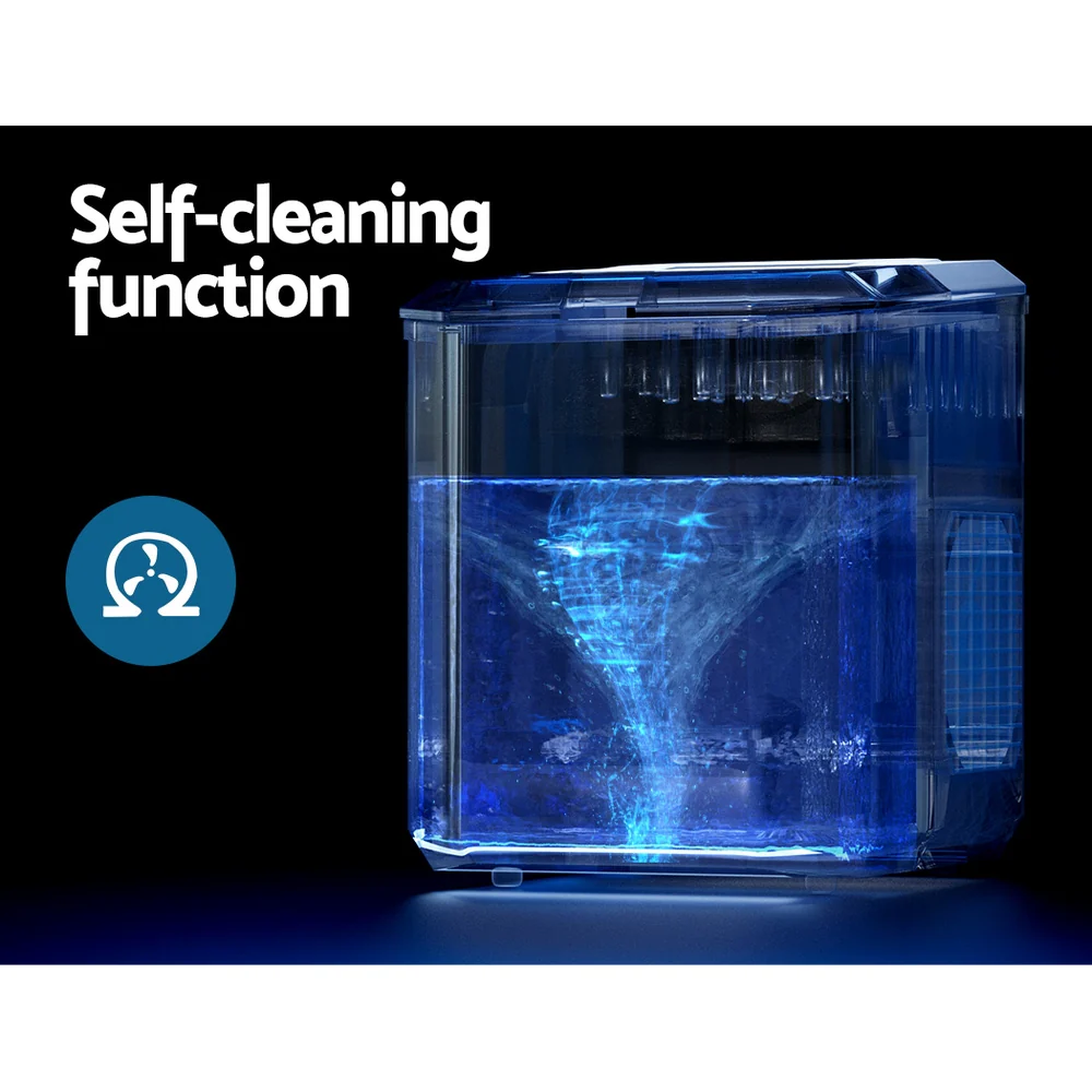 Devanti 12kg Ice Maker Machine Portable Ice Cube Tray Bar Countertop 2L Black - Nurns