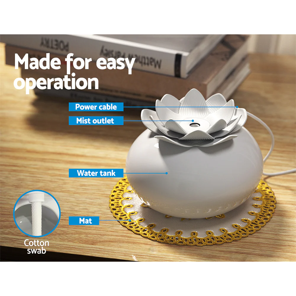 Aroma Diffuser Aromatherapy Lotus 200ml - Nurns