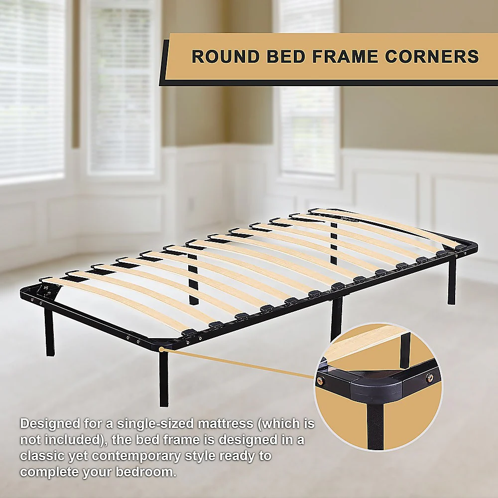 Eliana Metal Bed Frame - Black Single - Nurns