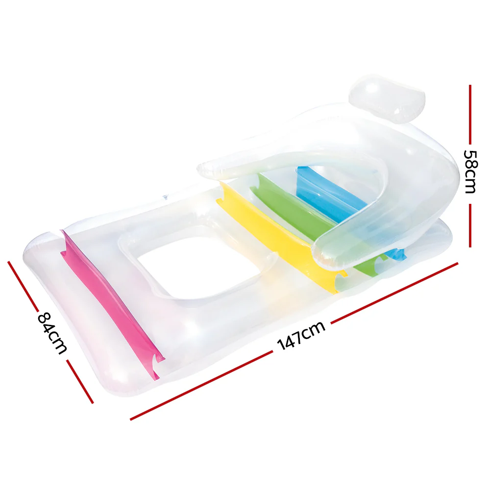 Factory Buys Pool Float Inflatable Lounge Seat Pillow Bed - Nurns