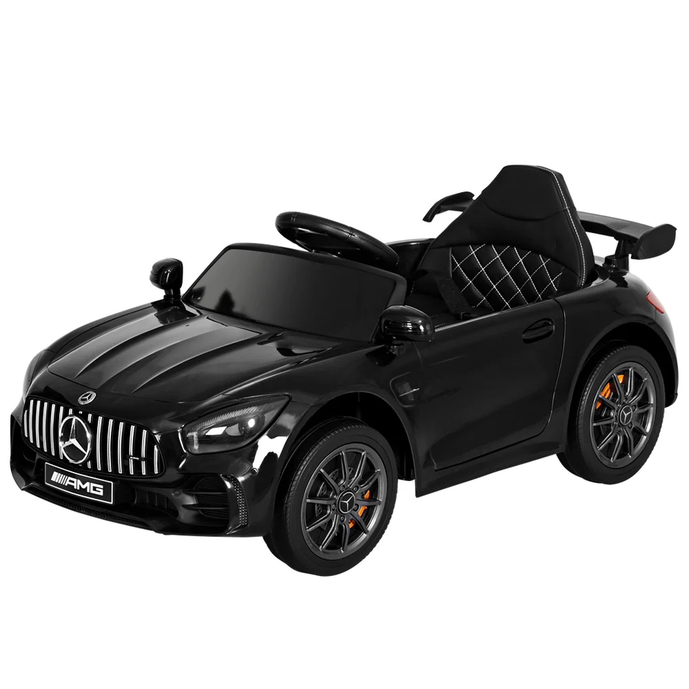 Kids Ride On Car Mercedes-Benz AMG GTR Electric Toy Cars 12V - Black - Nurns