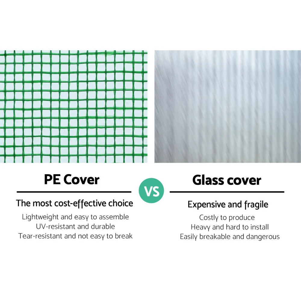 Greenfingers Greenhouse 4x3x2M Walk in Green House Tunnel Plant Garden Shed Dome - Nurns