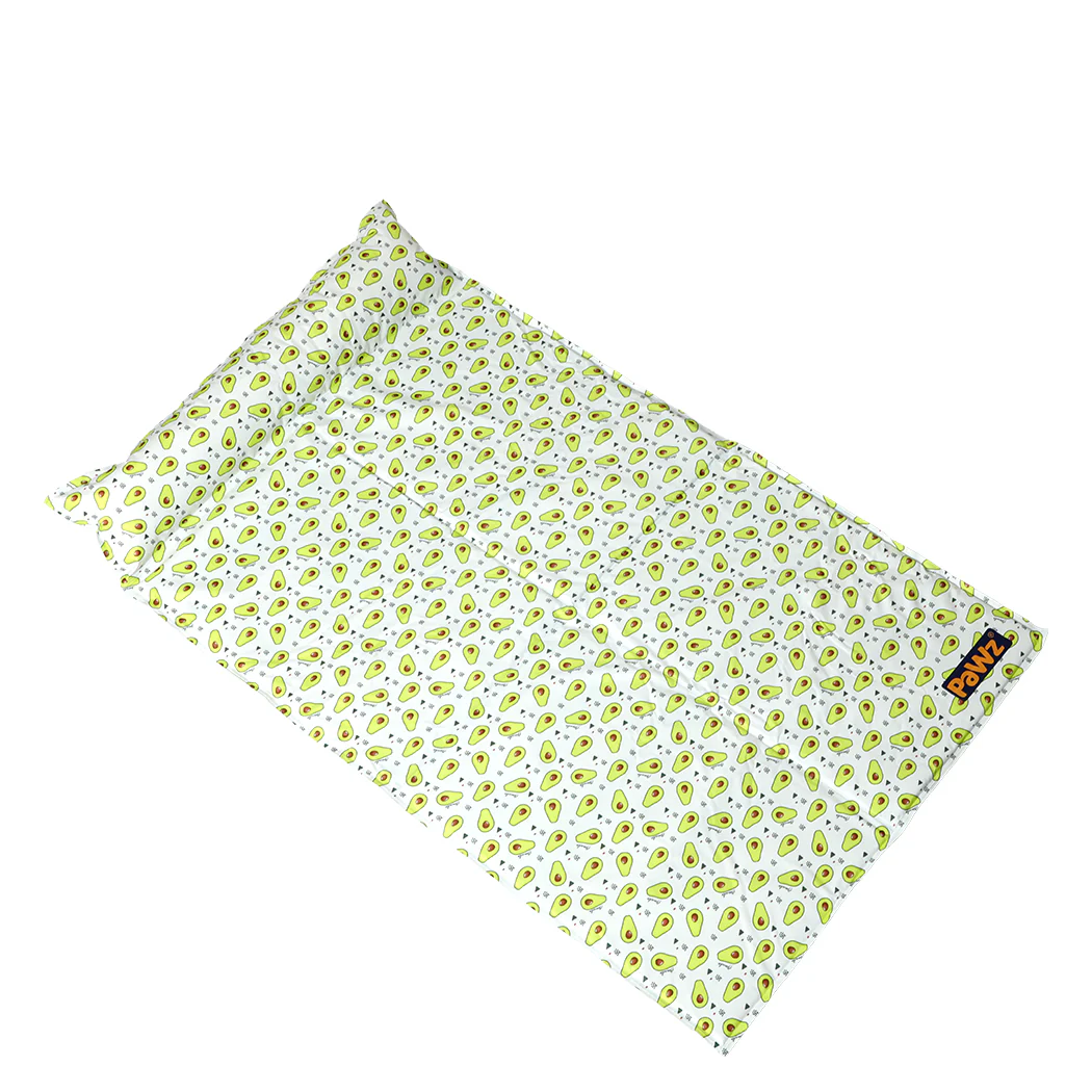 LARGE Dog Beds Pet Cooling Mat Gel Non-Toxic - Yellow - Nurns