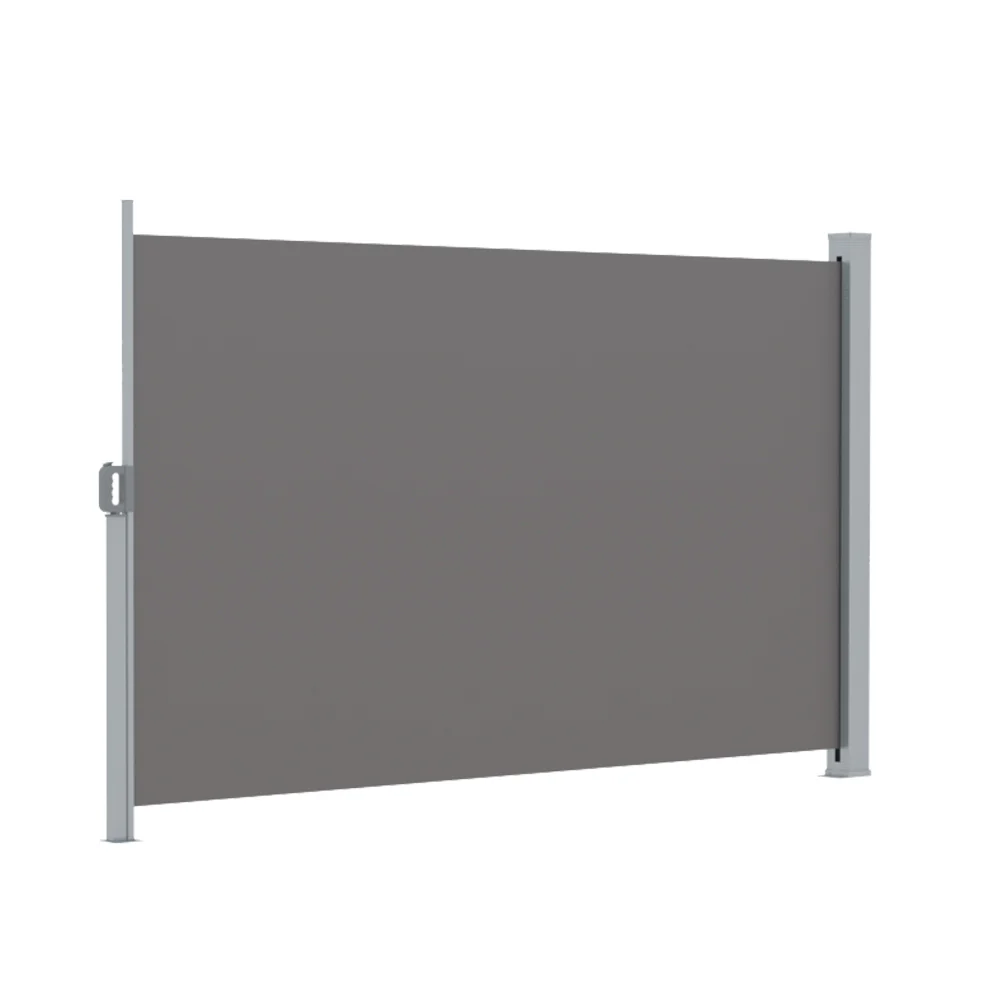 Instahut Side Awning Sun Shade Outdoor Retractable Privacy Screen 2x3M Grey - Nurns