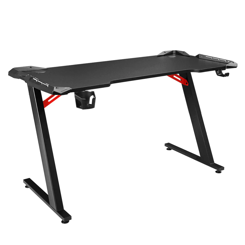 Artiss Gaming Desk Computer Desks LED Light 120cm - Nurns