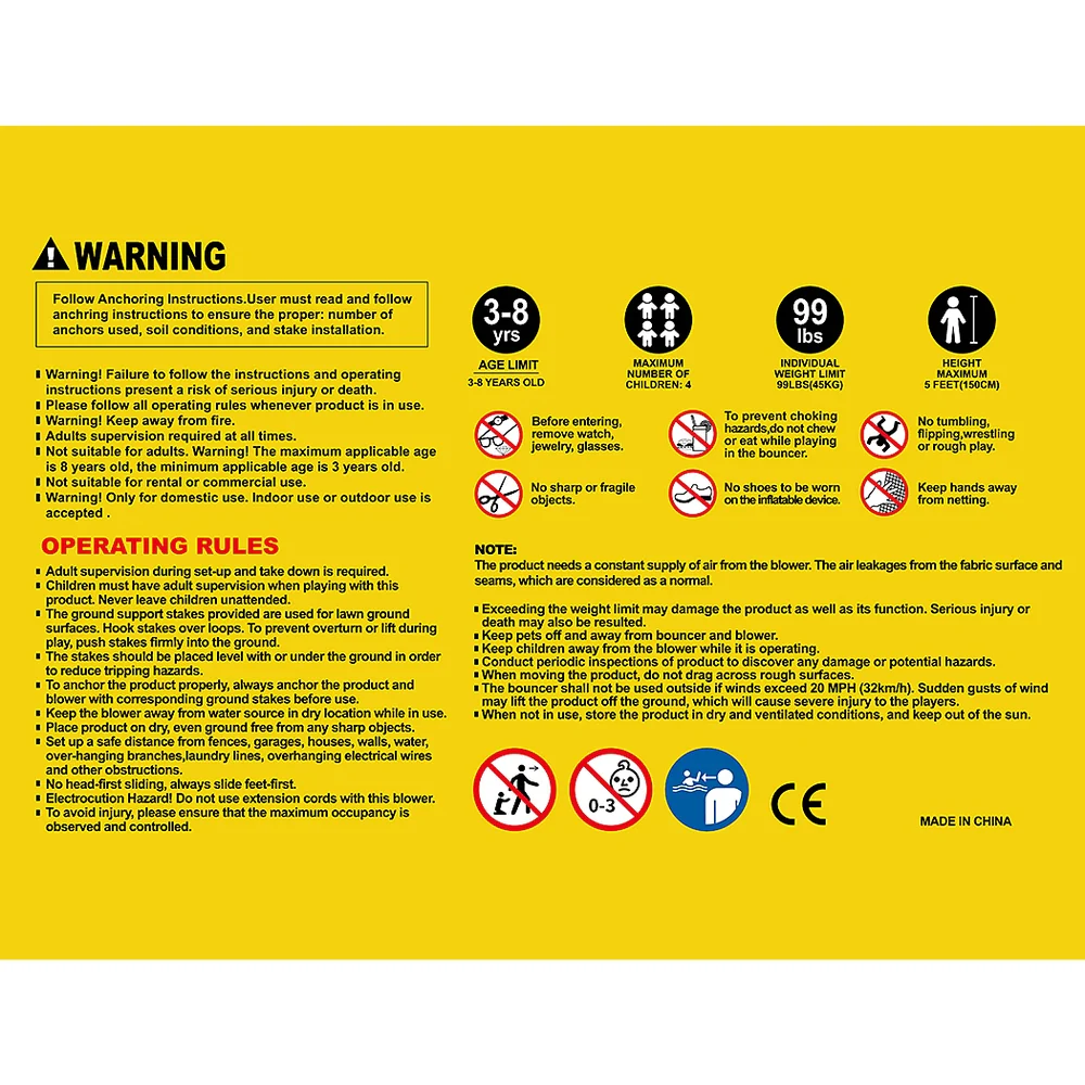 AirMyFun Inflatable Water Slide Kids Jumping Trampoline Castle Double Slide - Nurns