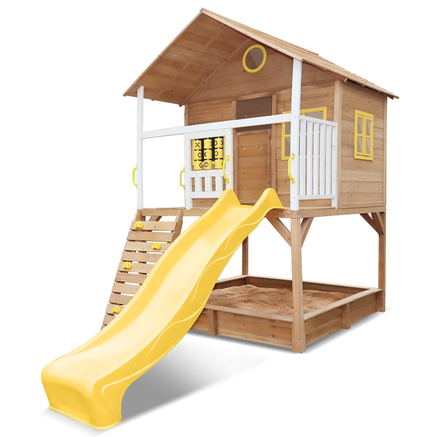 Kids Warrigal Cubby House - Yellow Slide - Nurns