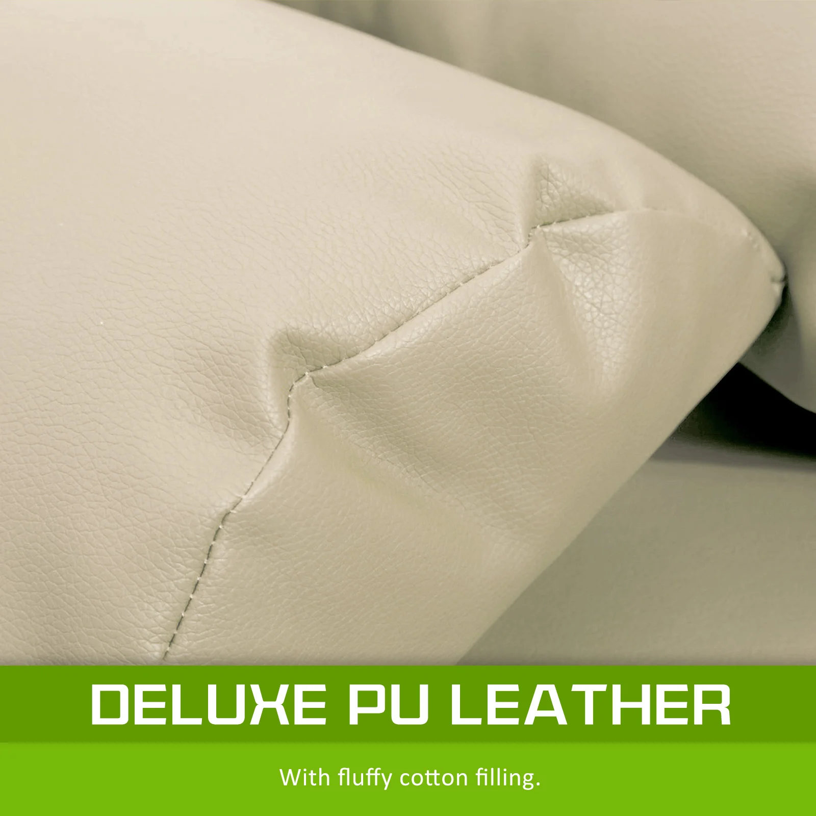 Merryn 2-Seater Lounge Couch Sofa Bed Double Seat Leather - Beige - Nurns