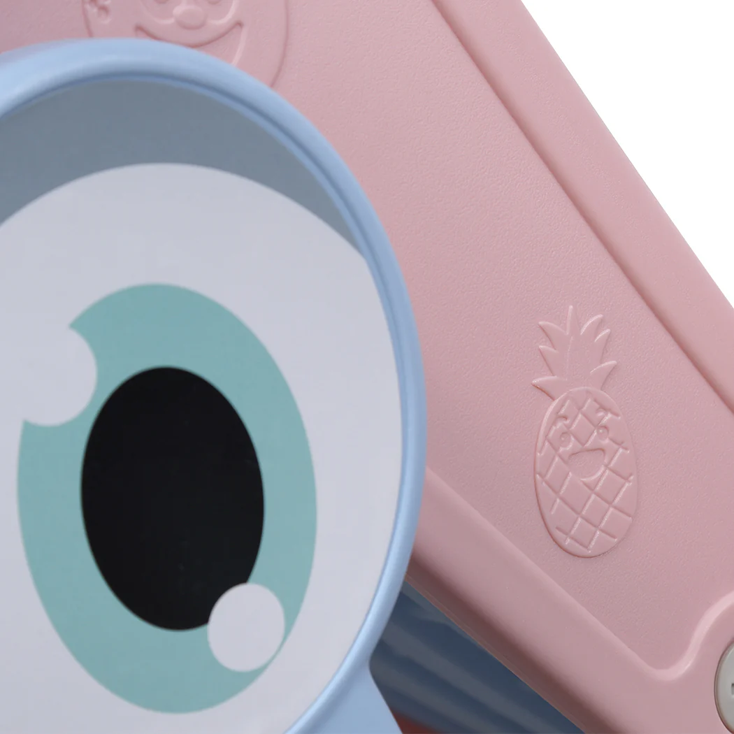 Kids Slide 135cm Long Basketball Hoop Ring Activity Center Toddlers Play Set Toy - Nurns