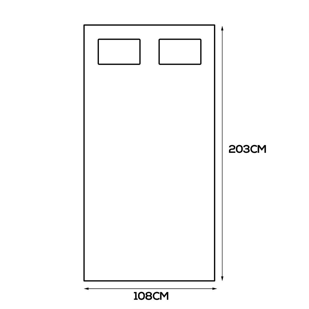 King Single Dreamz Bamboo Pillowtop Mattress Topper - Nurns