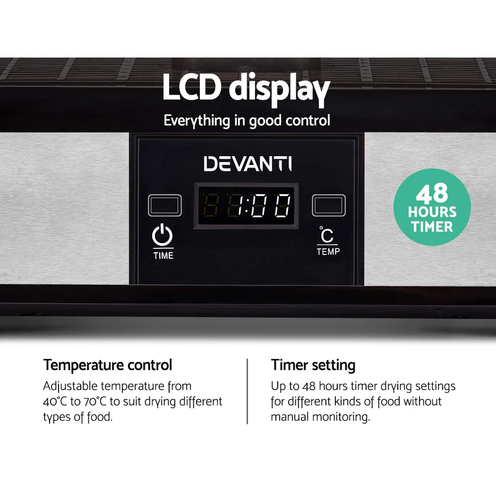Devanti 7 Trays Food Dehydrator - Nurns