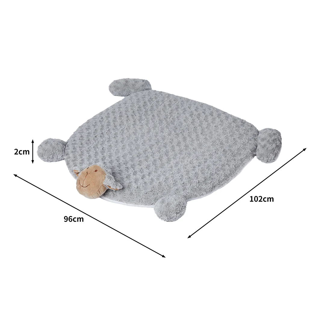 LARGE Dog Beds Pet Calming Squeaky - Grey - Nurns