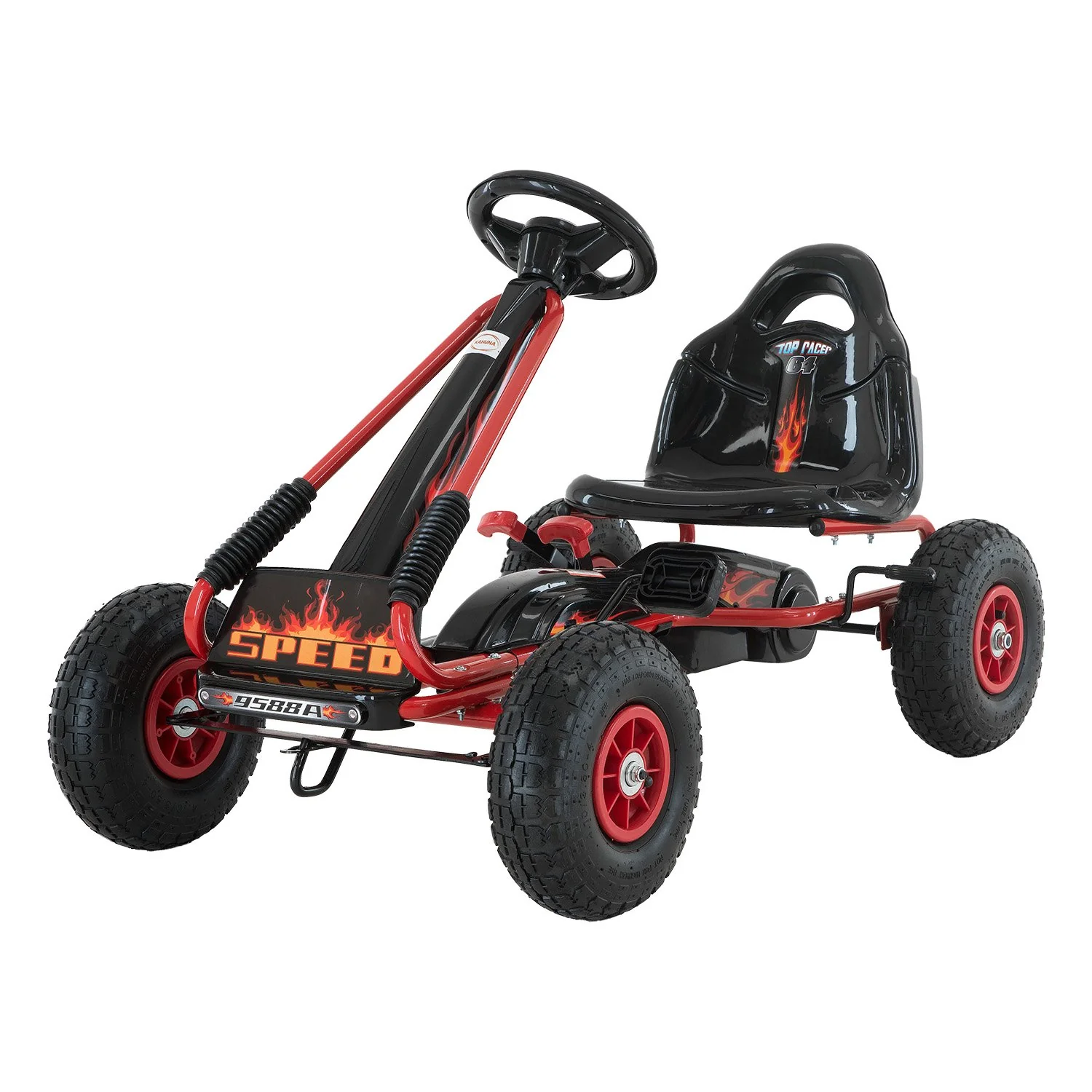 Kahuna G95 Kids Ride On Pedal-Powered Go Kart - Red - Nurns