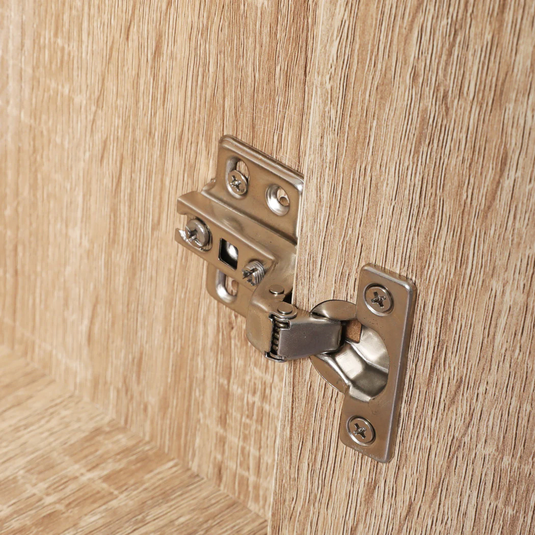 Enclosed Hooded Cat Litter Box Furniture Kitty Toilet Tray Pet House Table - Grey - Nurns