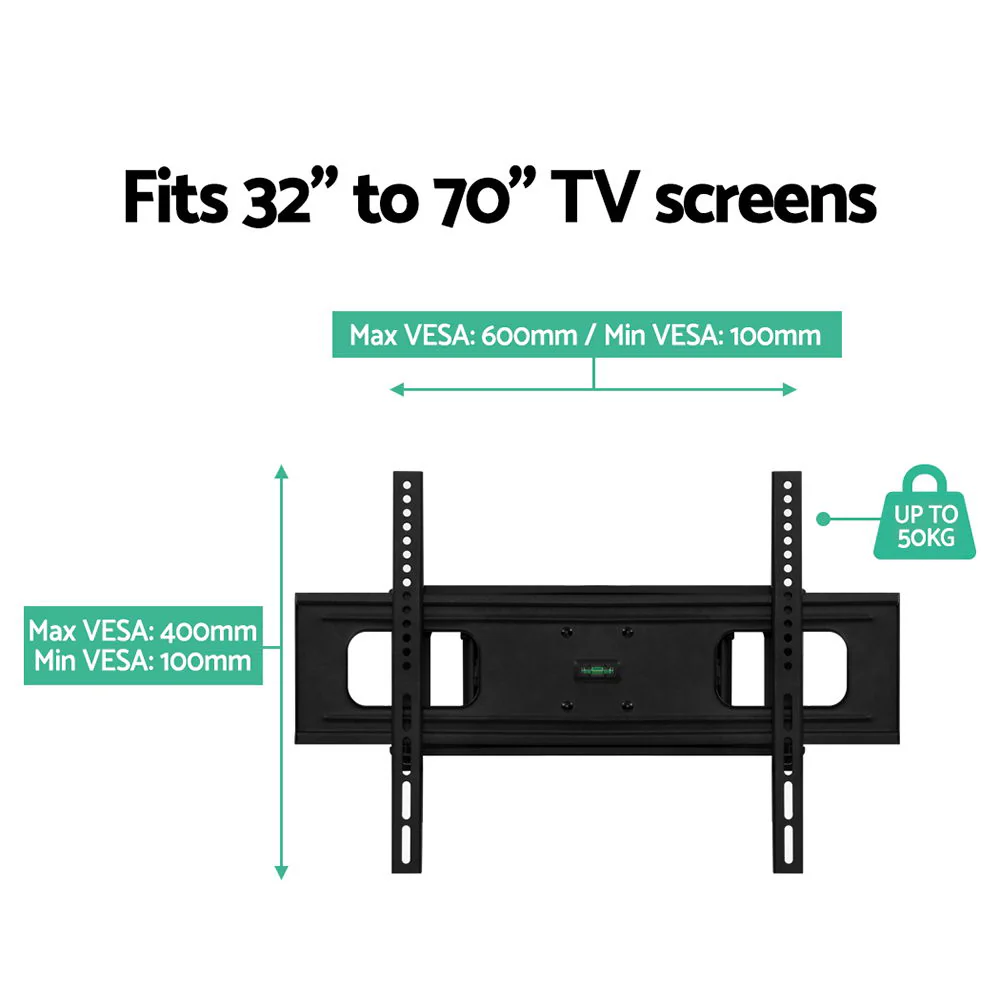 Full Motion TV Wall Mount Bracket Swivel LED LCD Plasma VESA 32 - 70 Inch - Nurns