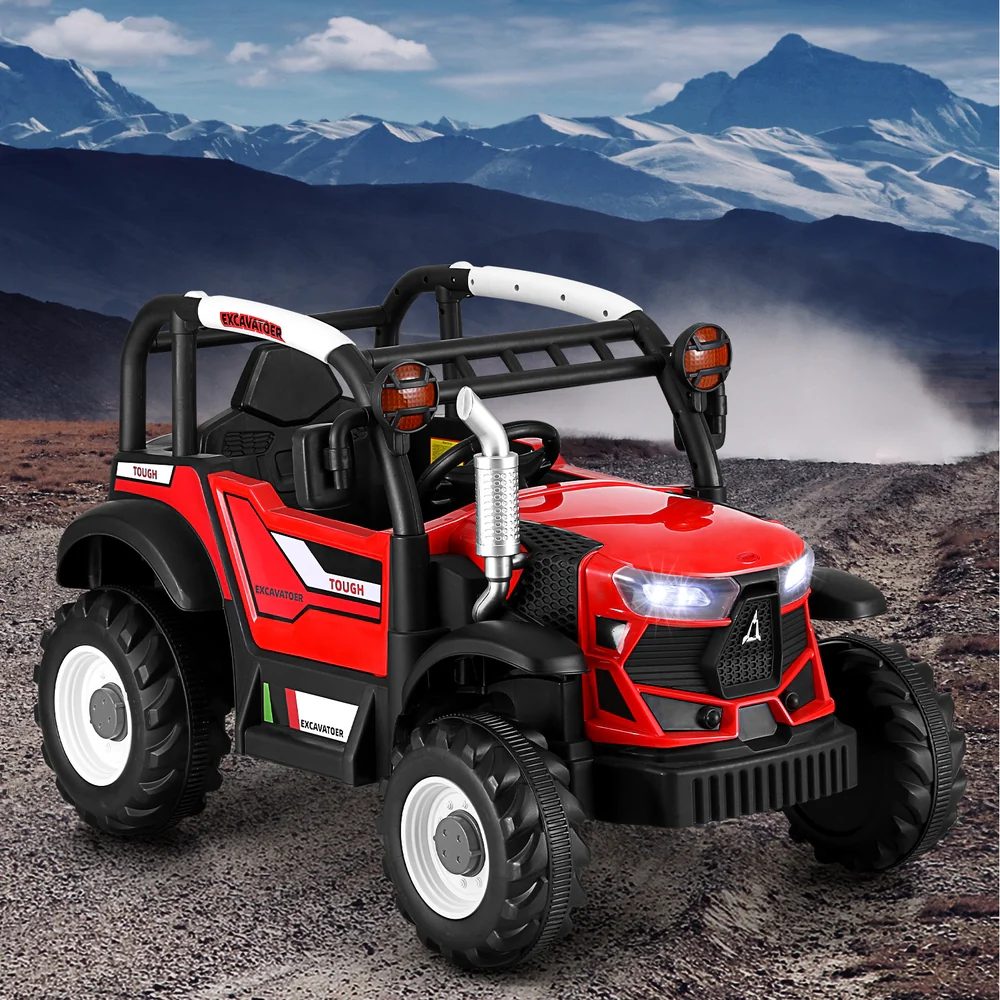 Kids Electric Ride On Car Off Road Jeep Remote 12V - Red - Nurns